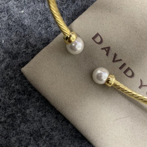 David Yurman  3mm Pearl Cable Classic Bangle - Picture 3 of 6